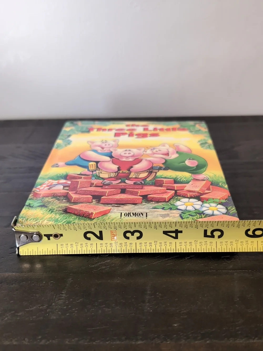 Vintage 1994 The Three Little Pigs Board Book Childrens Fairy Tale Storybook - Picture 15 of 16
